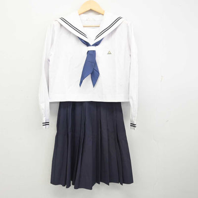 【中古】広島県 尾道東高等学校 女子制服 3点 (セーラー服・スカート) sf054704