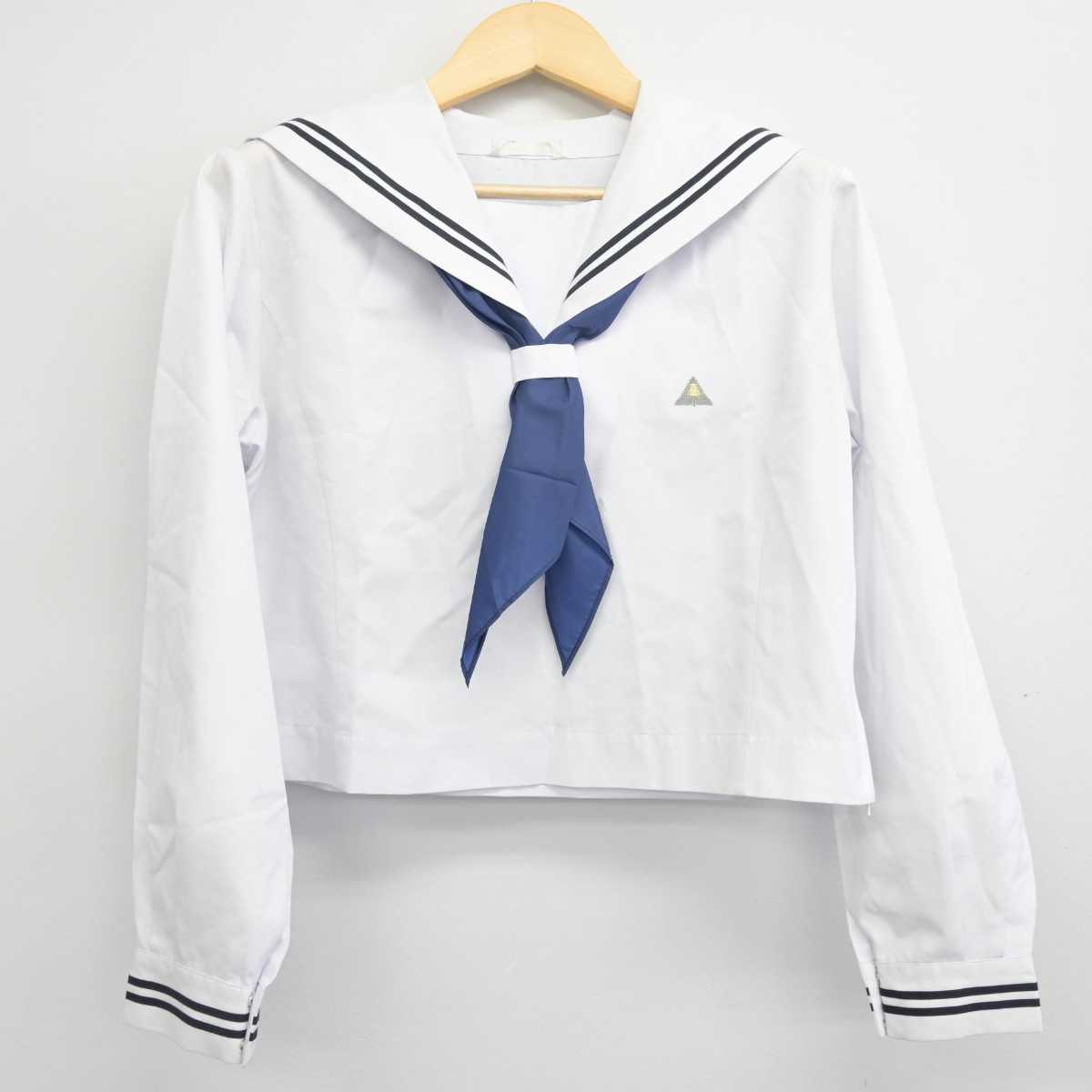 【中古】広島県 尾道東高等学校 女子制服 3点 (セーラー服・スカート) sf054704