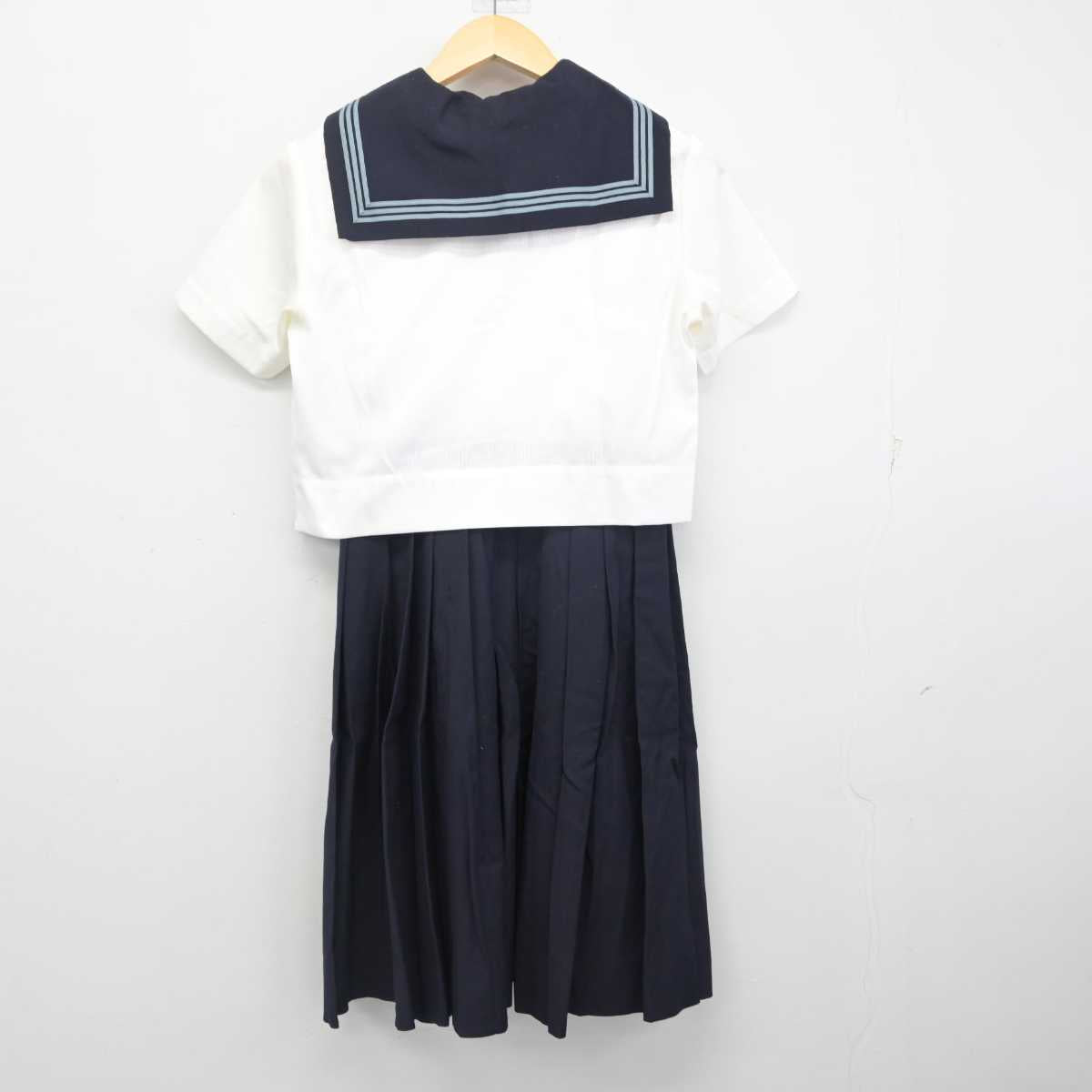 【中古】東京都 大妻中野中学校・高等学校 女子制服 4点 (セーラー服・スカート) sf054707