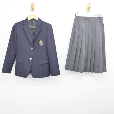 【中古】滋賀県 立命館守山中学校・高等学校 女子制服 3点 (ブレザー・スカート) sf054716