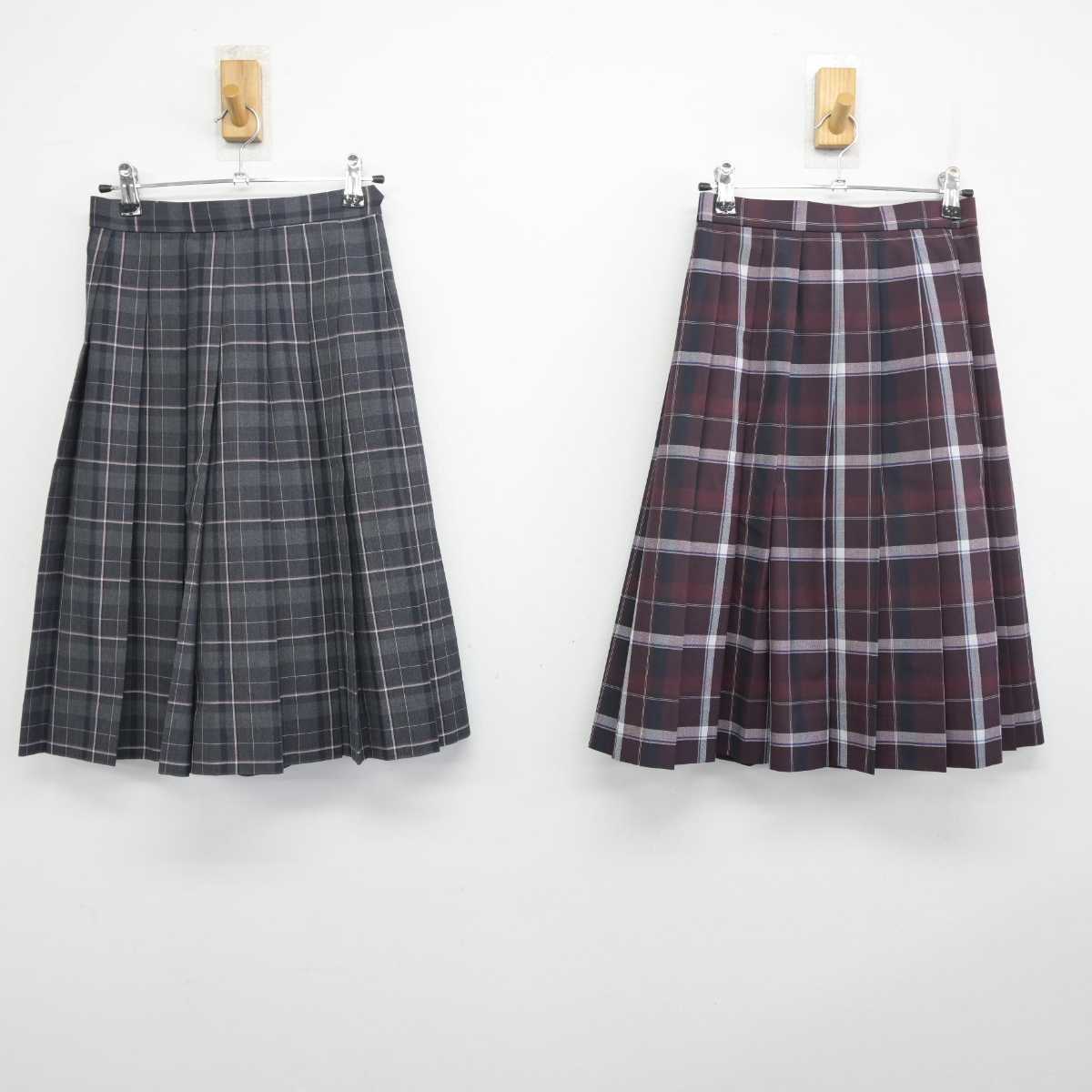 【中古】滋賀県 立命館守山中学校 女子制服 2点 (スカート) sf054717