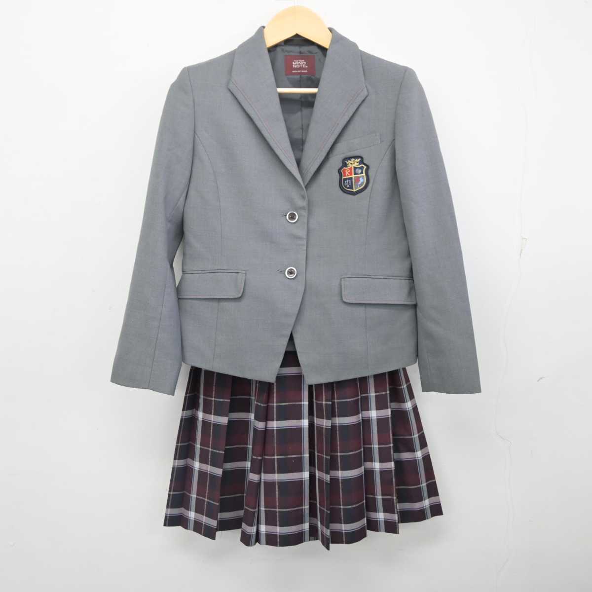 【中古】滋賀県 立命館守山中学校 女子制服 2点 (ブレザー・スカート) sf054718