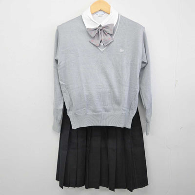 【中古】大阪府 大谷高等学校 女子制服 6点 (ブレザー・ニット・シャツ・スカート) sf054720