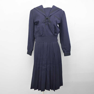 【中古】兵庫県 神戸山手女子高等学校 女子制服 2点 (セーラー服・スカート) sf054730