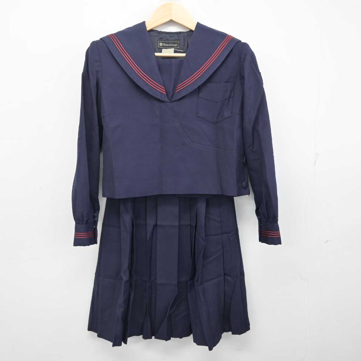 【中古】神奈川県 横浜隼人高等学校 女子制服 2点 (セーラー服・スカート) sf054742