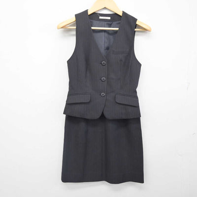 【中古】 事務服 女子制服 3点 (ベスト・スカート) sf054747