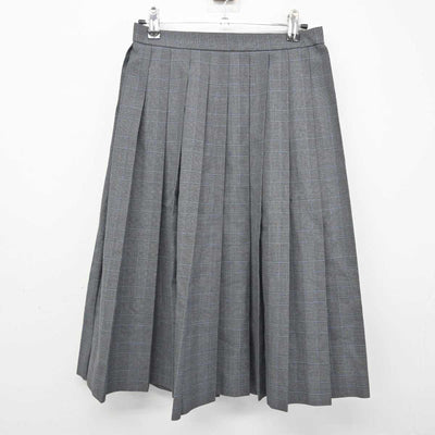 【中古】福岡県 北九州市内中学校標準服 女子制服 4点 (ブレザー・シャツ・ニット・スカート) sf054753