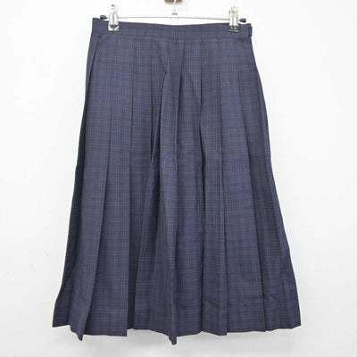 【中古】福岡県 福岡市内新中学標準服 女子制服 3点 (ニットベスト・シャツ・スカート) sf054776