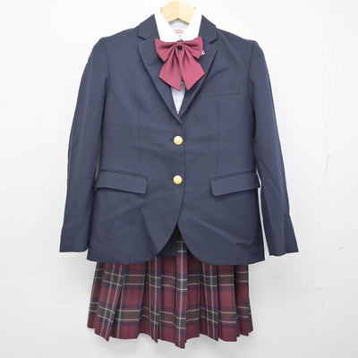 【中古】大阪府 豊島高等学校 女子制服 5点 (ブレザー・シャツ・スカート) sf054785