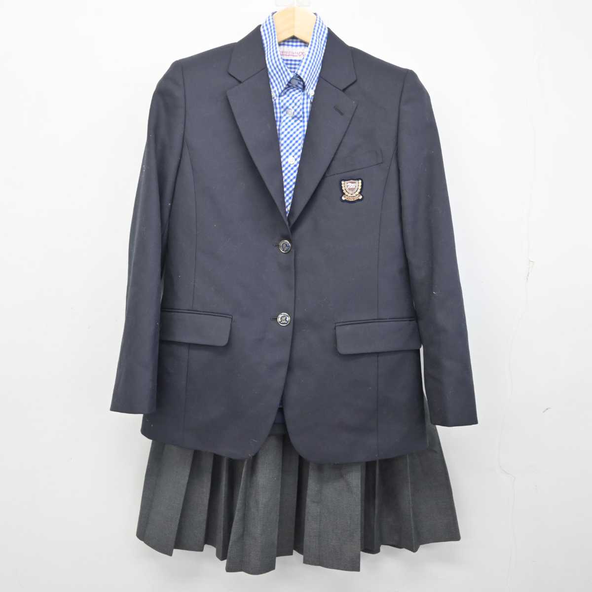 【中古】兵庫県 須磨翔風高等学校 女子制服 3点 (ブレザー・シャツ・スカート) sf054800