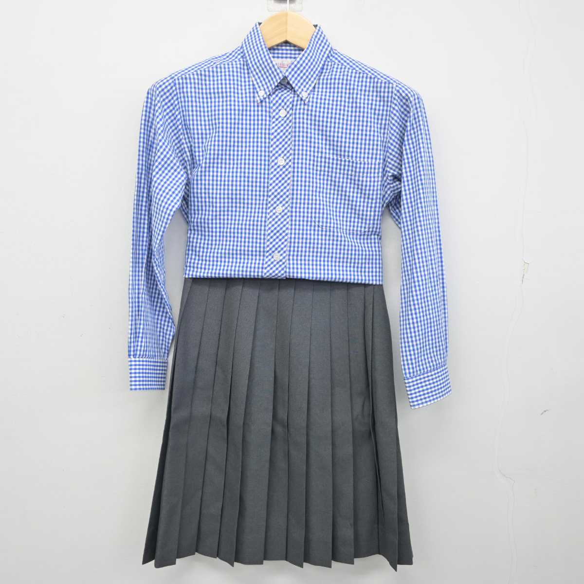 【中古】兵庫県 須磨翔風高等学校 女子制服 2点 (シャツ・スカート) sf054801