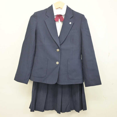 【中古】愛知県 春日井南高等学校 女子制服 6点 (ブレザー・ベスト・シャツ・スカート) sf054803