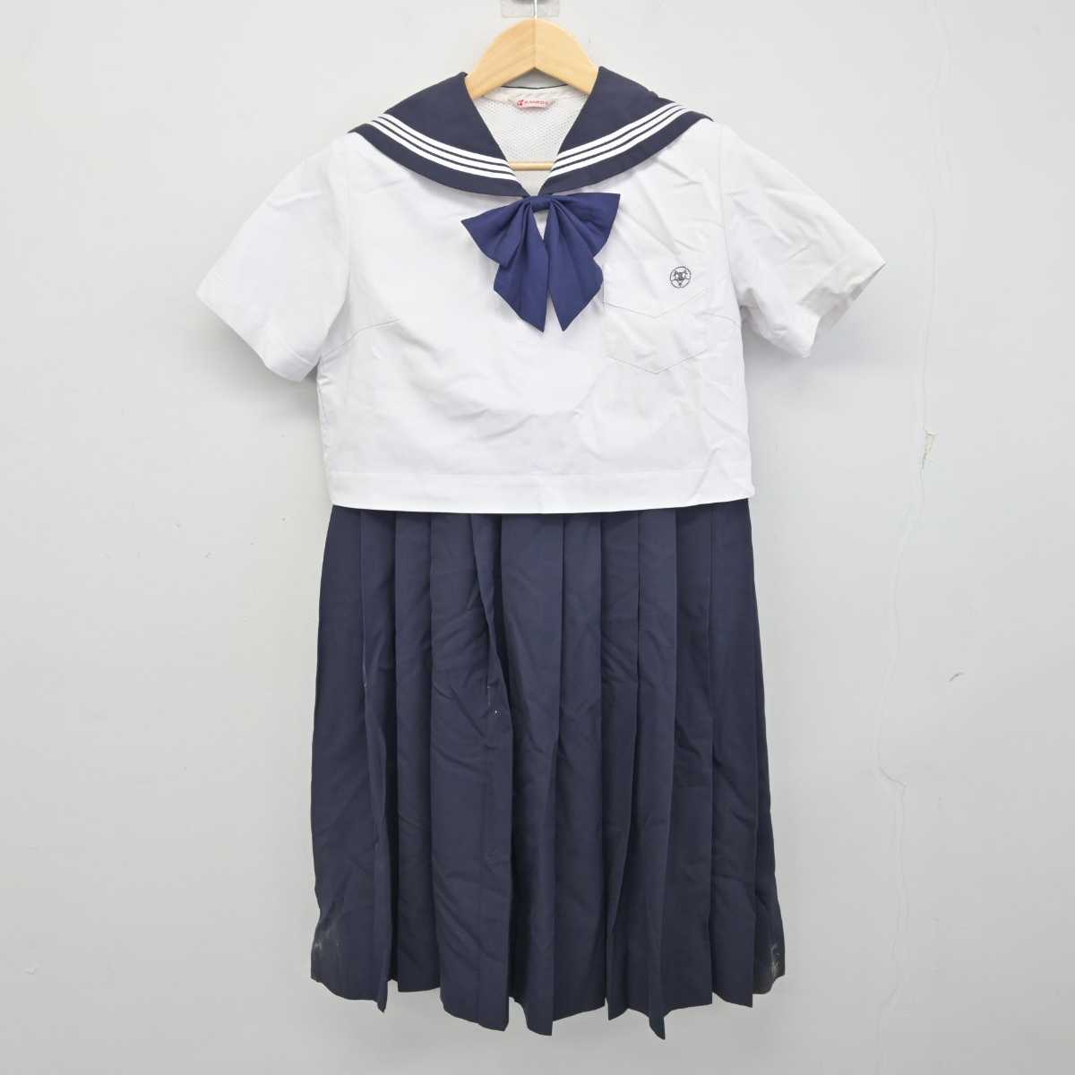 【中古】福岡県 精華女子高等学校/旧制服 女子制服 4点 (セーラー服・ジャンパースカート) sf054818