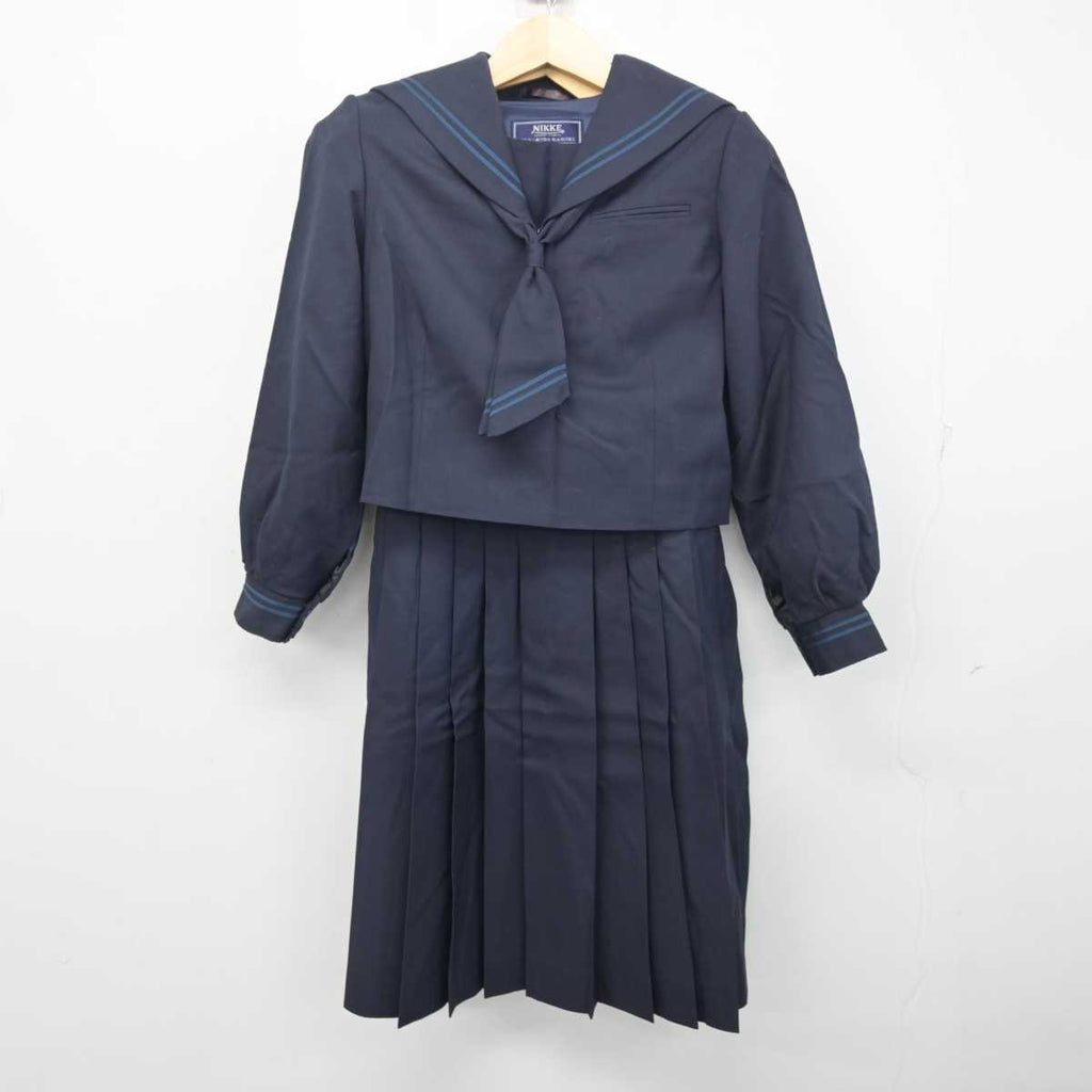 【中古】千葉県 小金北中学校 女子制服 3点 (セーラー服・ジャンパー 