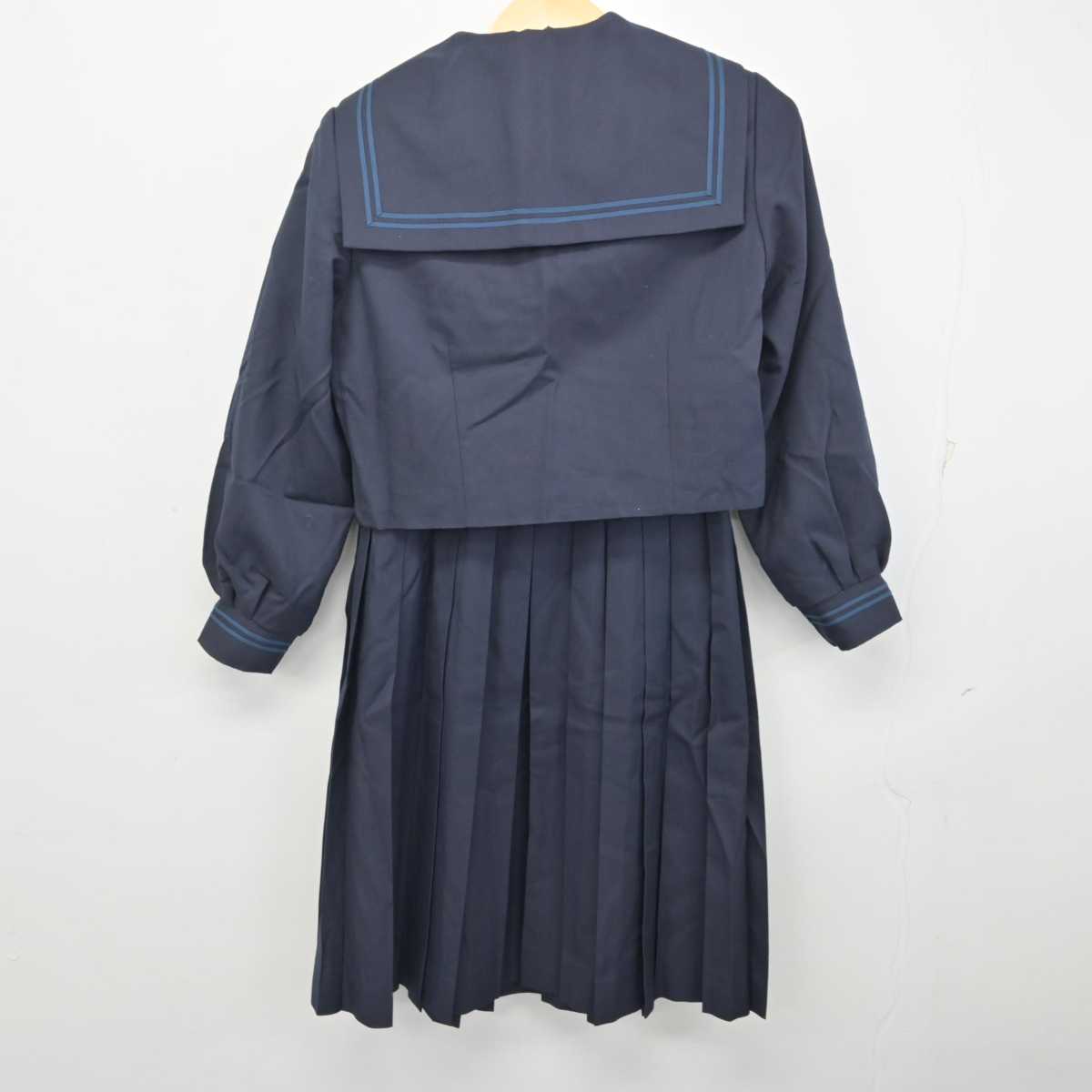 【中古】千葉県 小金北中学校 女子制服 3点 (セーラー服・ジャンパースカート) sf054838