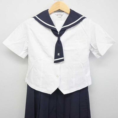 【中古】熊本県 慶誠高等学校 女子制服 3点 (セーラー服・ジャンパースカート) sf054840