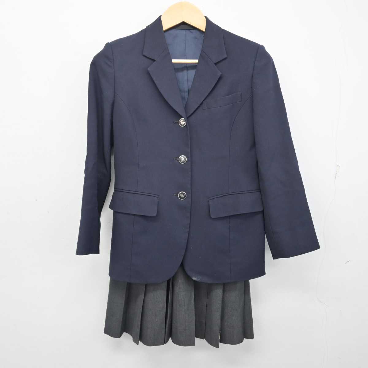 【中古】群馬県 興陽高等学校 女子制服 2点 (ブレザー・スカート) sf054846