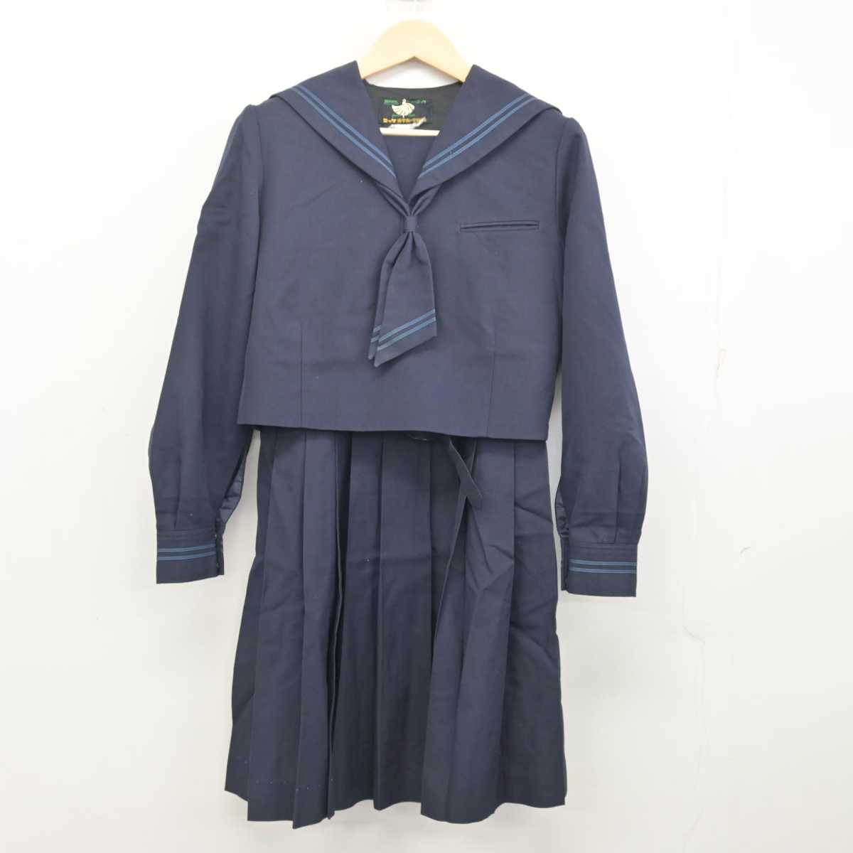 【中古】千葉県 小金北中学校 女子制服 3点 (セーラー服・ジャンパースカート) sf054850