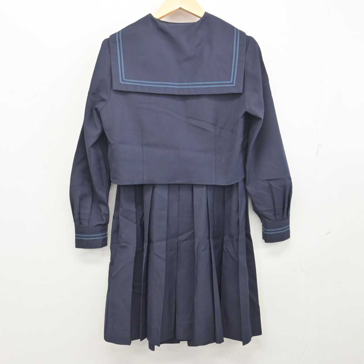 【中古】千葉県 小金北中学校 女子制服 3点 (セーラー服・ジャンパースカート) sf054850