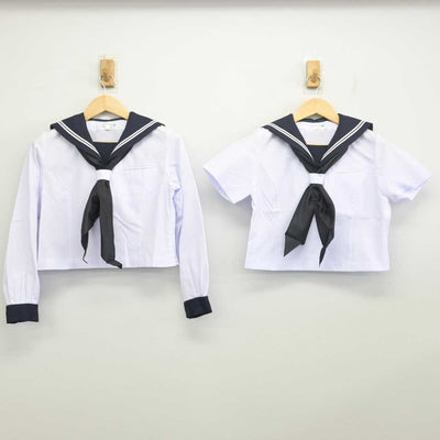 【中古】北海道 追分中学校 女子制服 4点 (セーラー服) sf054862