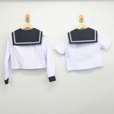 【中古】北海道 追分中学校 女子制服 4点 (セーラー服) sf054862