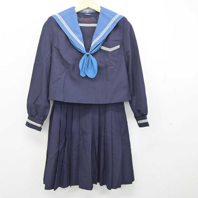 【中古】大阪府 清水谷高等学校 女子制服 6点 (セーラー服・スカート) sf054869