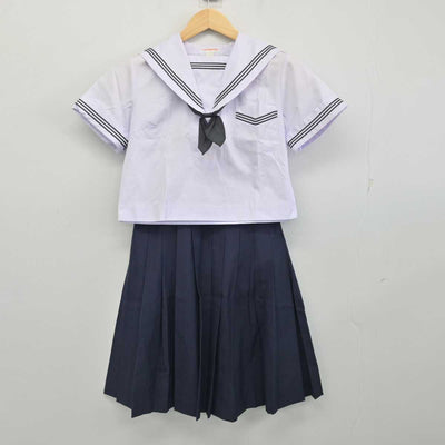 【中古】大阪府 清水谷高等学校 女子制服 4点 (セーラー服・スカート) sf054870