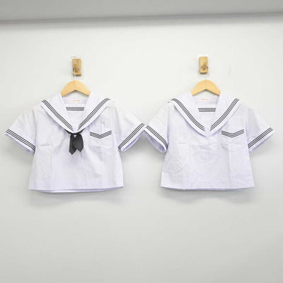 【中古】大阪府 清水谷高等学校 女子制服 4点 (セーラー服・スカート) sf054870