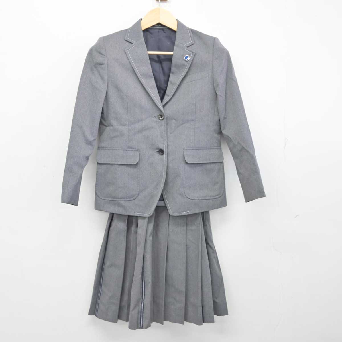 【中古】広島県 広島修道大学ひろしま協創高等学校 女子制服 4点 (ブレザー・スカート) sf054874