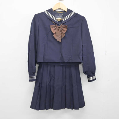 【中古】埼玉県 川越高等学校 女子制服 3点 (セーラー服・スカート) sf054875