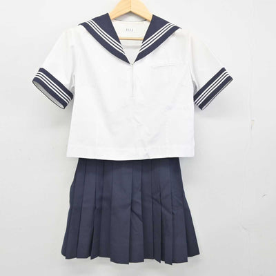 【中古】埼玉県 川越高等学校 女子制服 2点 (セーラー服・スカート) sf054877