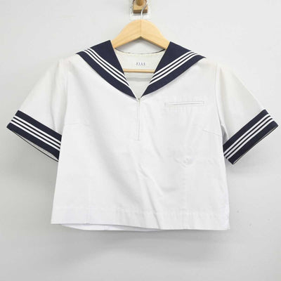 【中古】埼玉県 川越高等学校 女子制服 2点 (セーラー服・スカート) sf054877