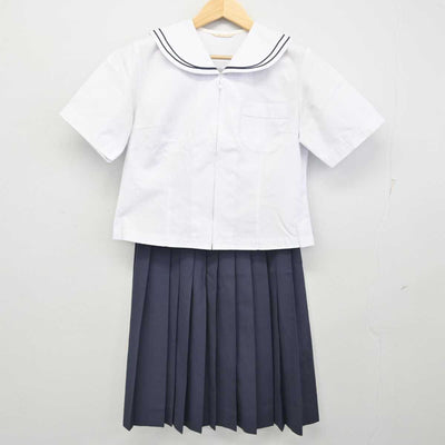 【中古】富山県 富山市立東部中学校 女子制服 3点 (セーラー服・スカート) sf054931