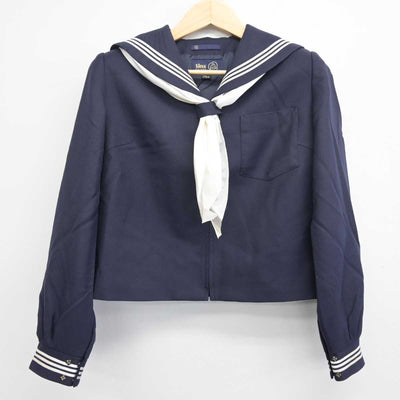 【中古】富山県 富山市立東部中学校 女子制服 3点 (セーラー服・スカート) sf054932