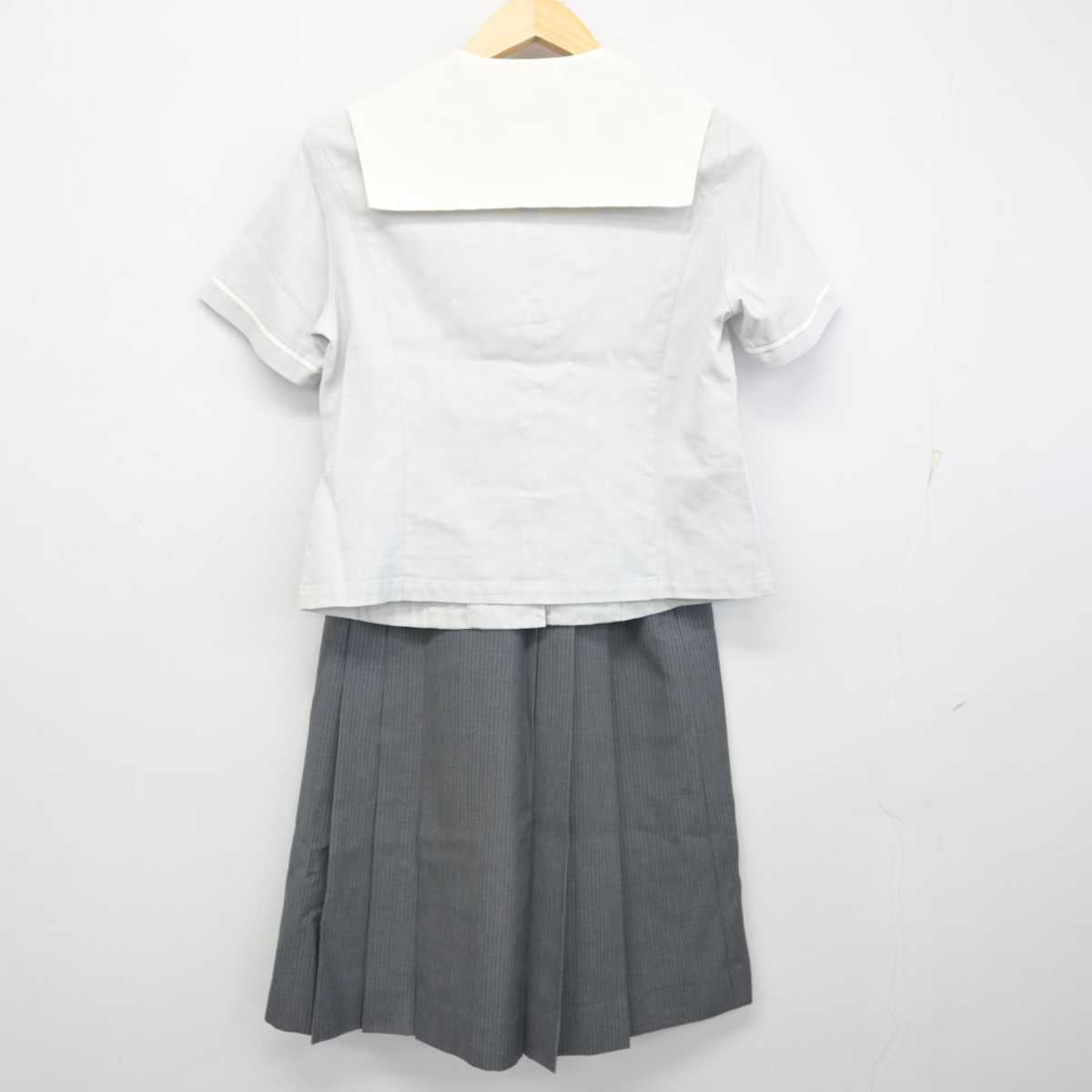 【中古】福岡県 九州国際大学付属高等学校 女子制服 3点 (セーラー服・スカート) sf054942