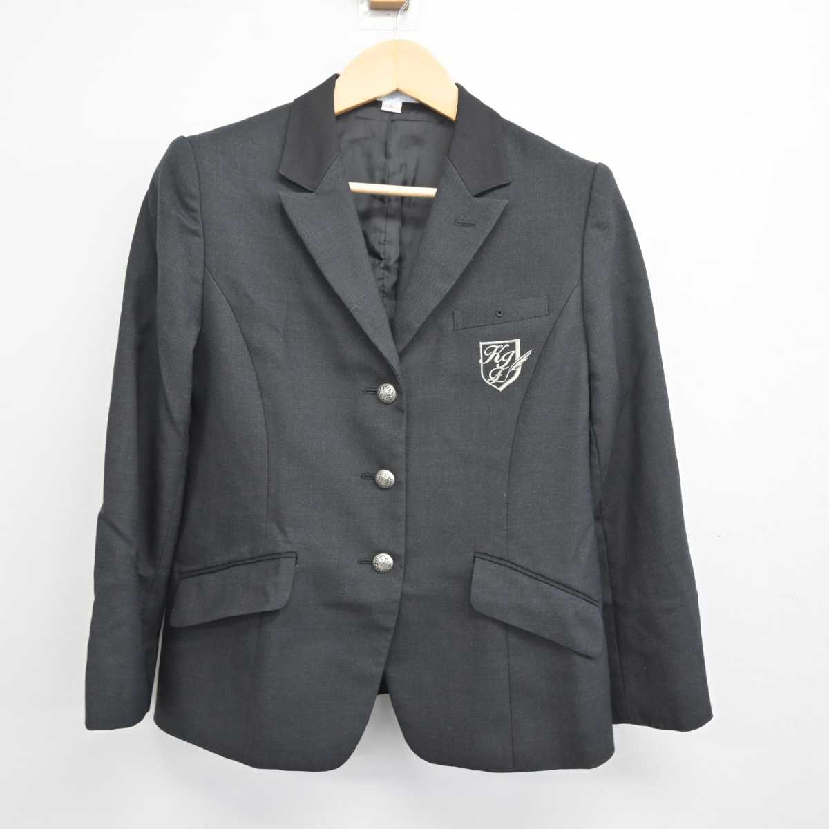 【中古】福岡県 九州国際大学付属高等学校 女子制服 3点 (ブレザー・スカート) sf054946