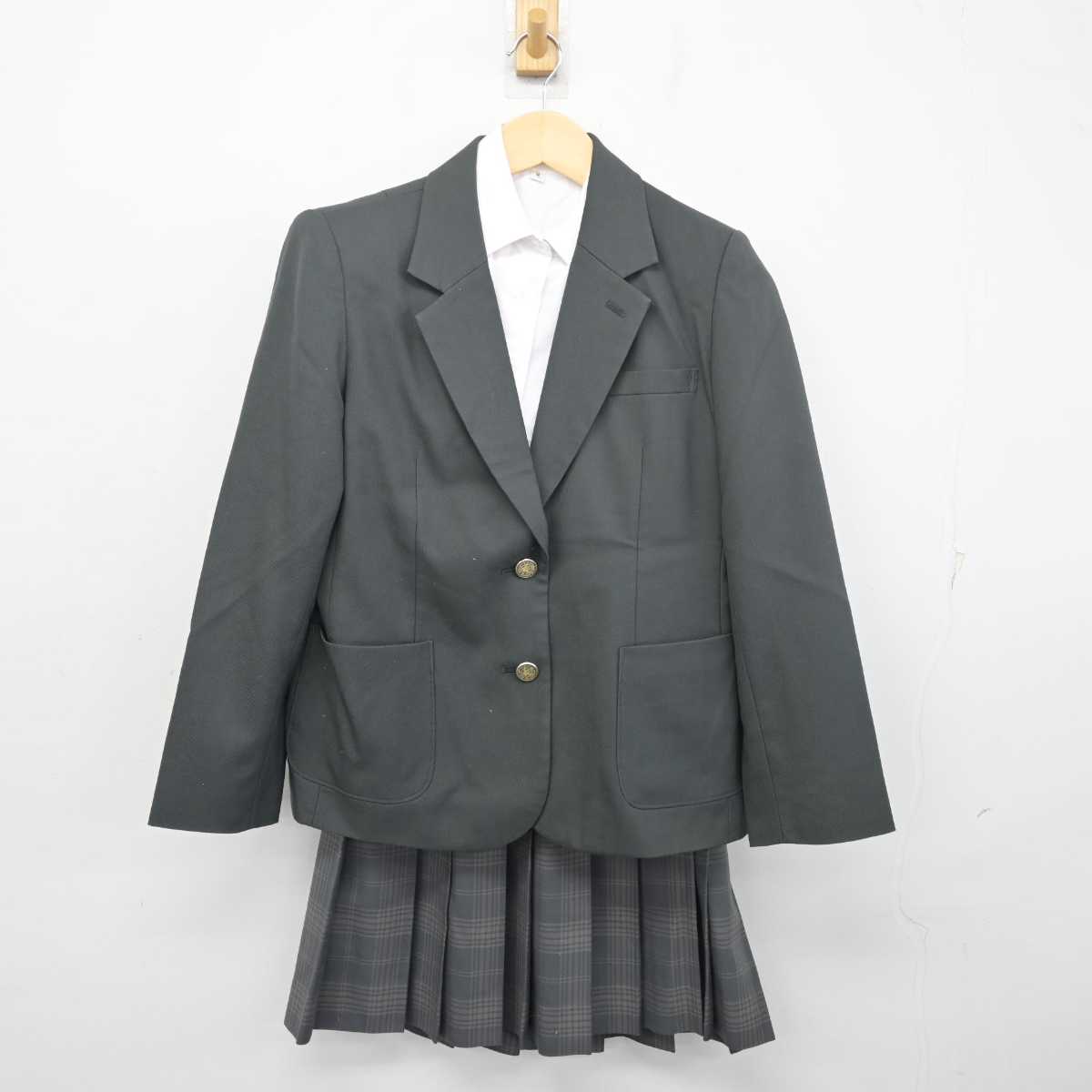 【中古】神奈川県 錦台中学校 女子制服 4点 (ブレザー・シャツ・スカート) sf054954