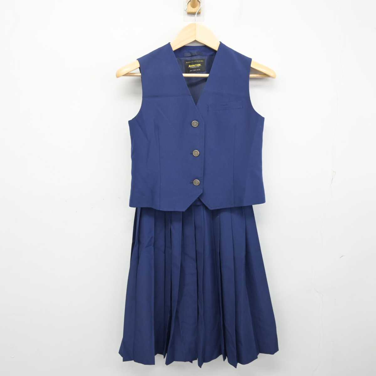 【中古】千葉県 御滝中学校 女子制服 2点 (ベスト・スカート) sf054962