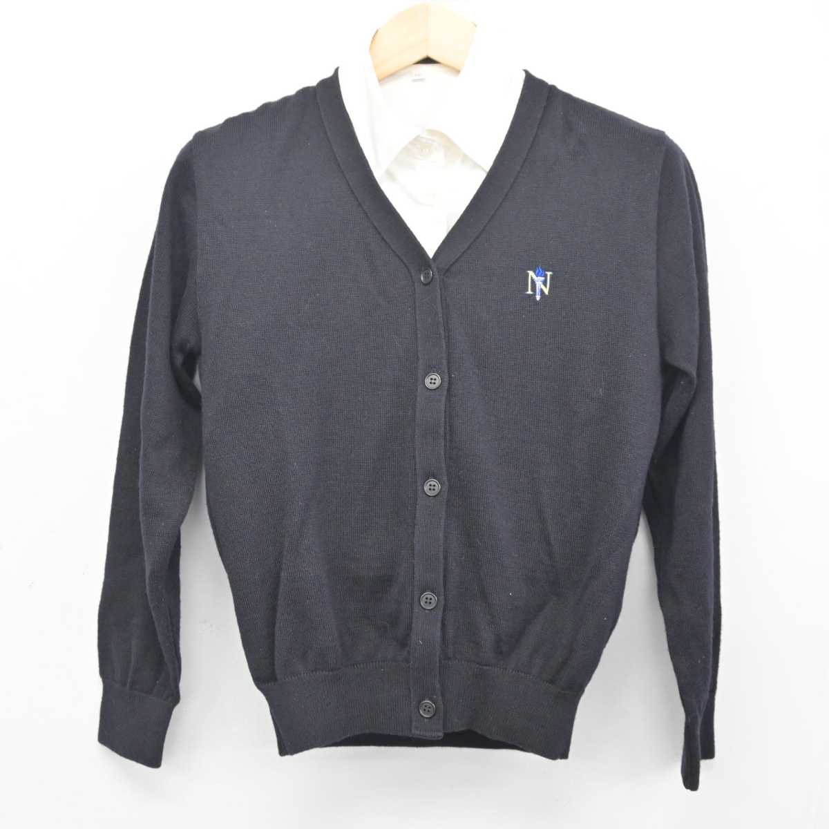 【中古】三重県 青山高等学校 女子制服 2点 (ニット・シャツ) sf054981