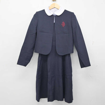 【中古】栃木県 宇都宮海星女子学院高等学校 女子制服 3点 (ブレザー・シャツ・ジャンパースカート) sf054994