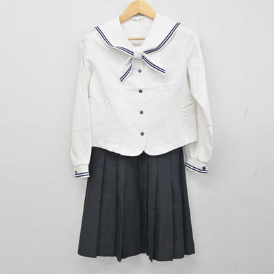 【中古】栃木県 宇都宮海星女子学院高等学校 女子制服 3点 (セーラー服・スカート) sf054996