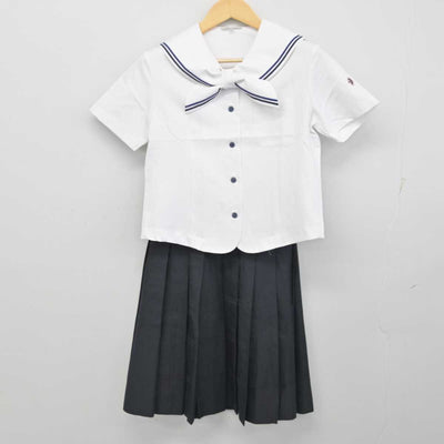 【中古】栃木県 宇都宮海星女子学院高等学校 女子制服 3点 (セーラー服・スカート) sf054996