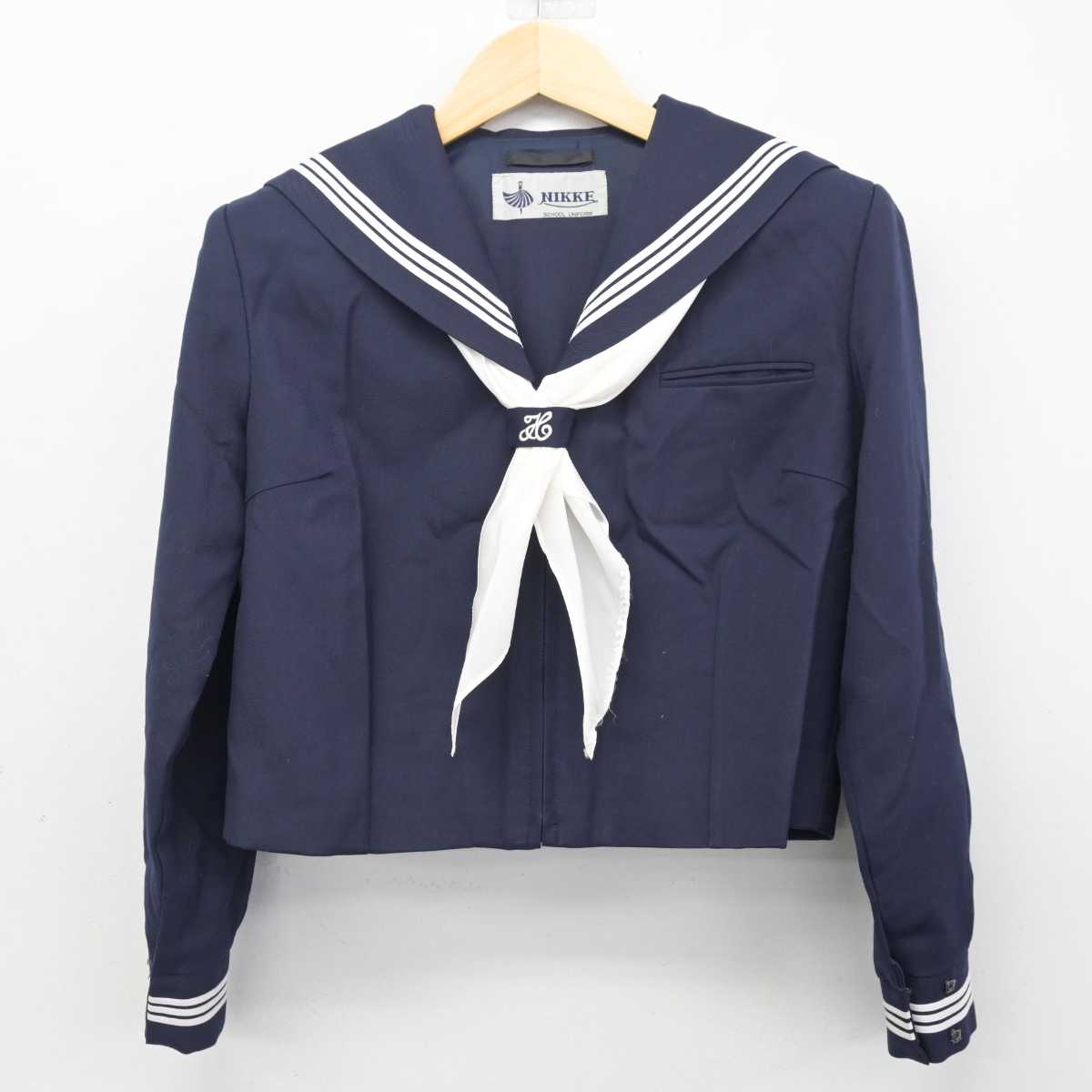 【中古】東京都 高津中学校 女子制服 3点 (セーラー服・スカート) sf055004