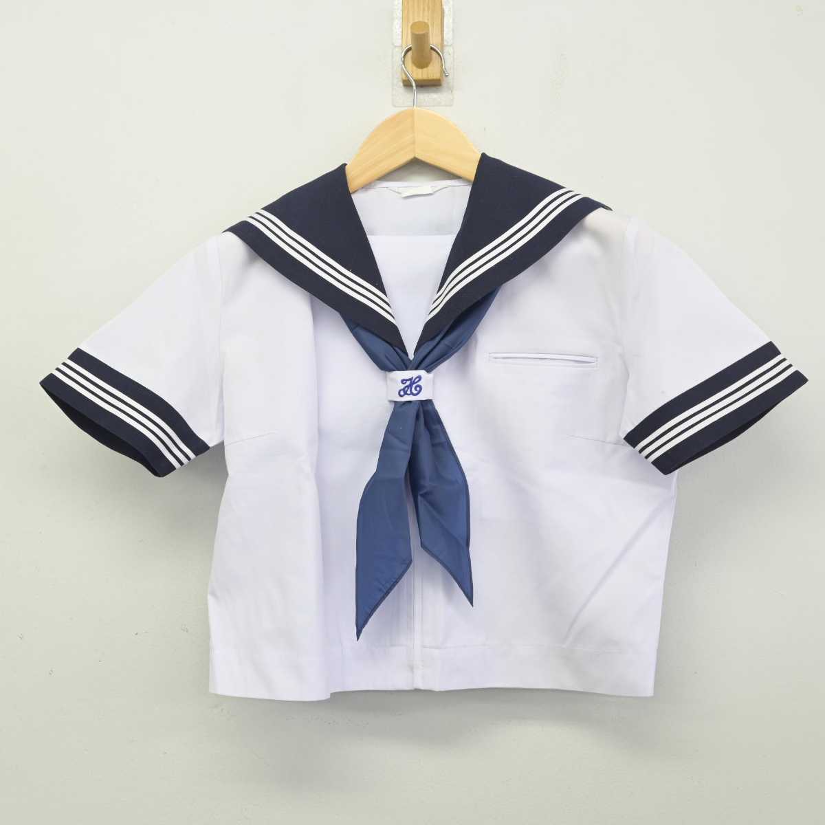 【中古】東京都 高津中学校 女子制服 3点 (セーラー服・スカート) sf055005