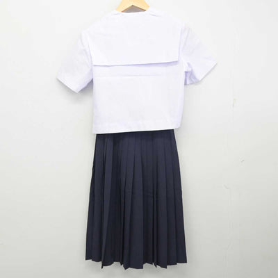 【中古】愛知県 安城西中学校 女子制服 3点 (セーラー服・スカート) sf055025