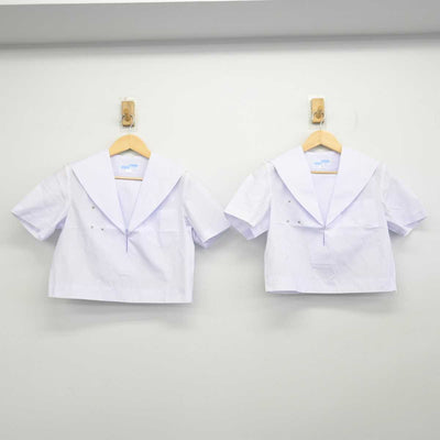 【中古】愛知県 安城西中学校 女子制服 3点 (セーラー服・スカート) sf055025