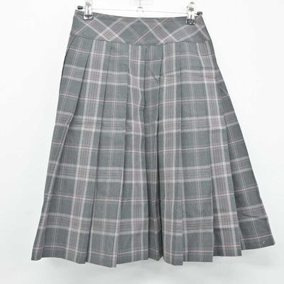 【中古】山梨県 笛吹高等学校 女子制服 3点 (ニットベスト・シャツ・スカート) sf055029