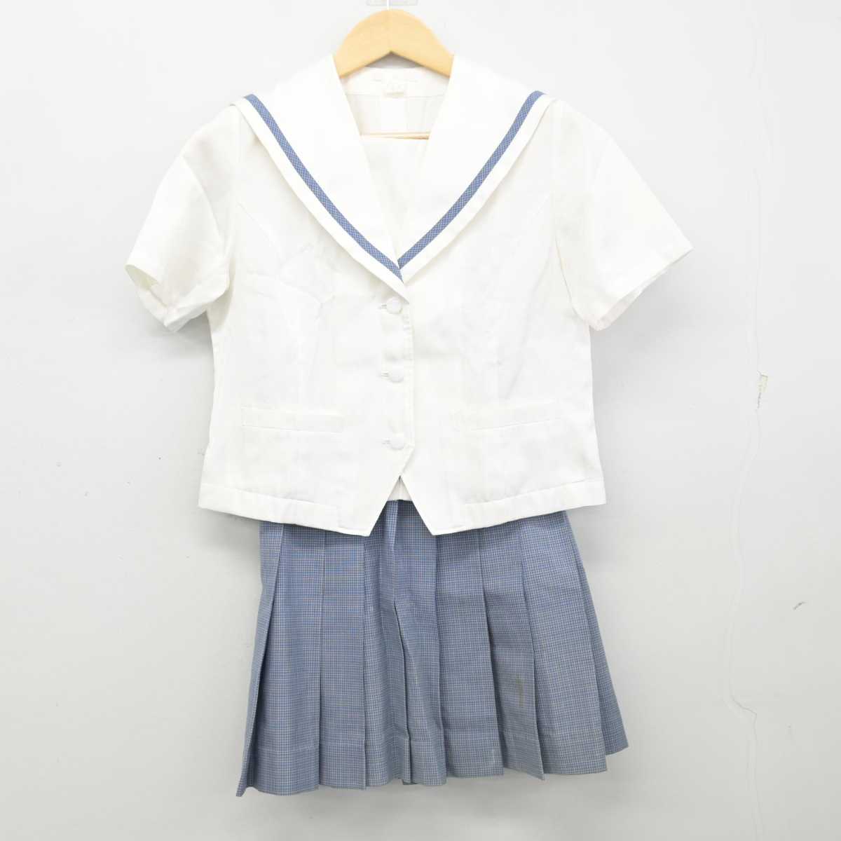 【中古】埼玉県 入間向陽高等学校 女子制服 2点 (セーラー服・スカート) sf055040