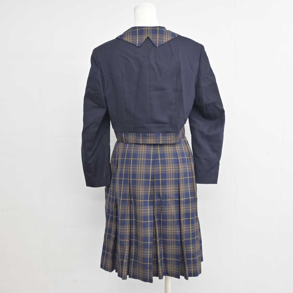 【中古】福岡県 福岡女子高等学校 女子制服 2点 (ブレザー・スカート) sf055042