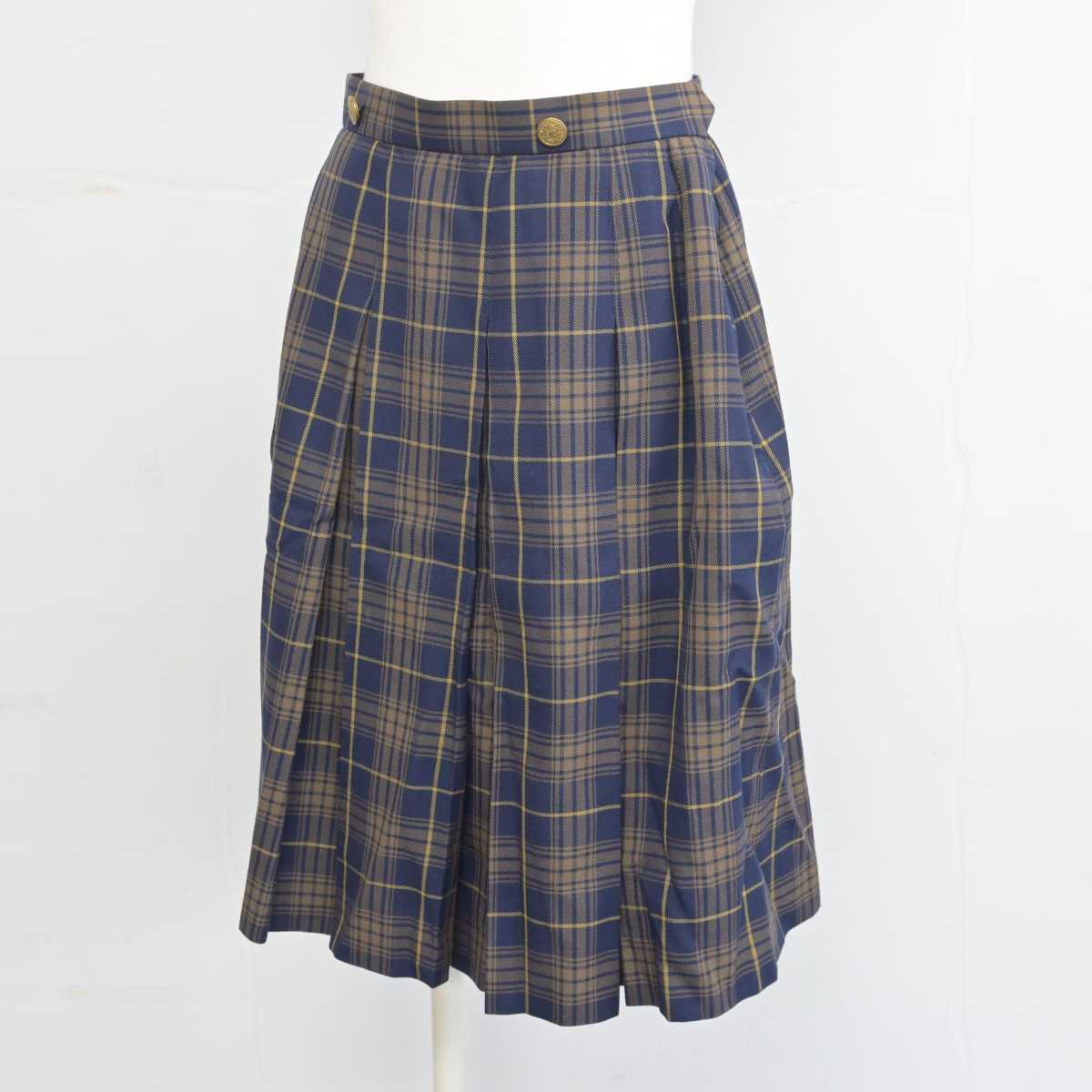 【中古】福岡県 福岡女子高等学校 女子制服 2点 (ブレザー・スカート) sf055042